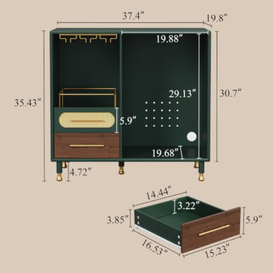 Барный шкаф с местом для мини- – обзор и цена Home Bar And Fridge