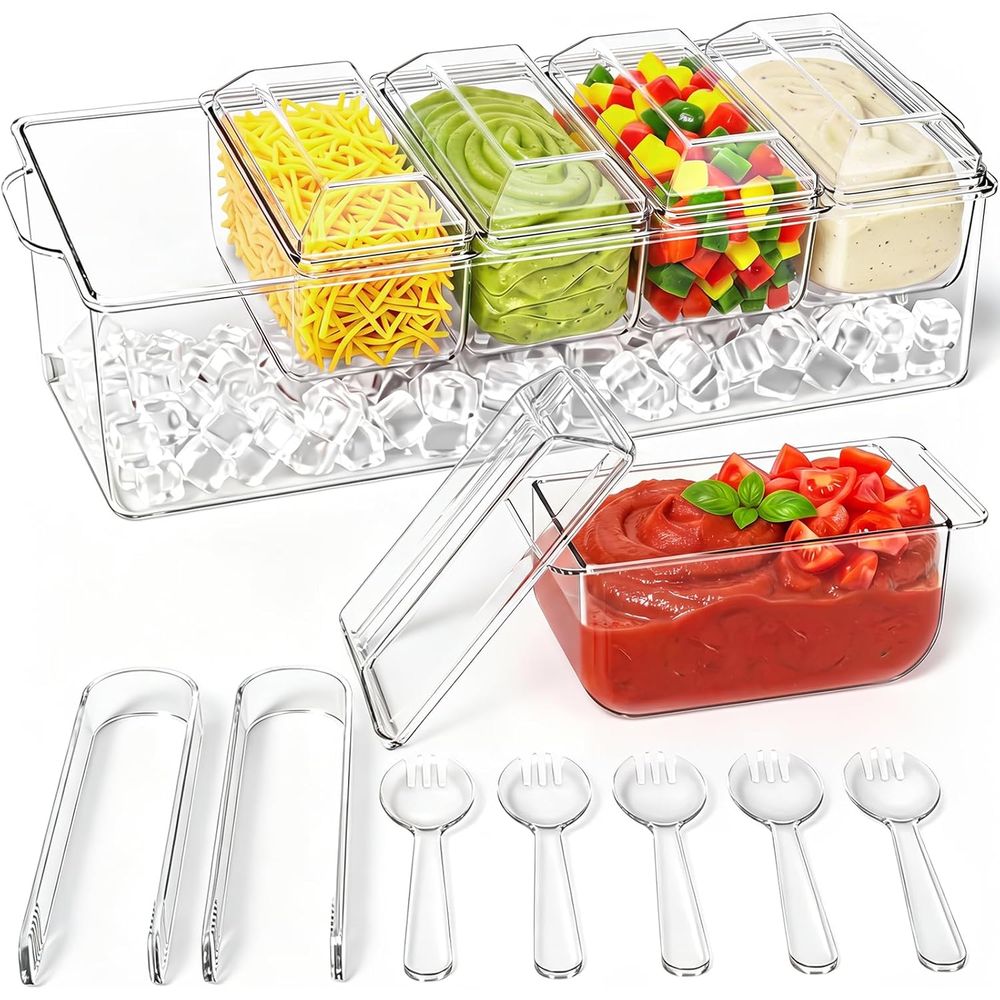 Поднос для соусов, охлаждающий – обзор и цена Garnish Tray Set