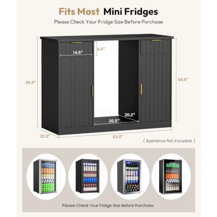 53-дюймовый кофейный барный шк – обзор и цена Home Bar And Fridge