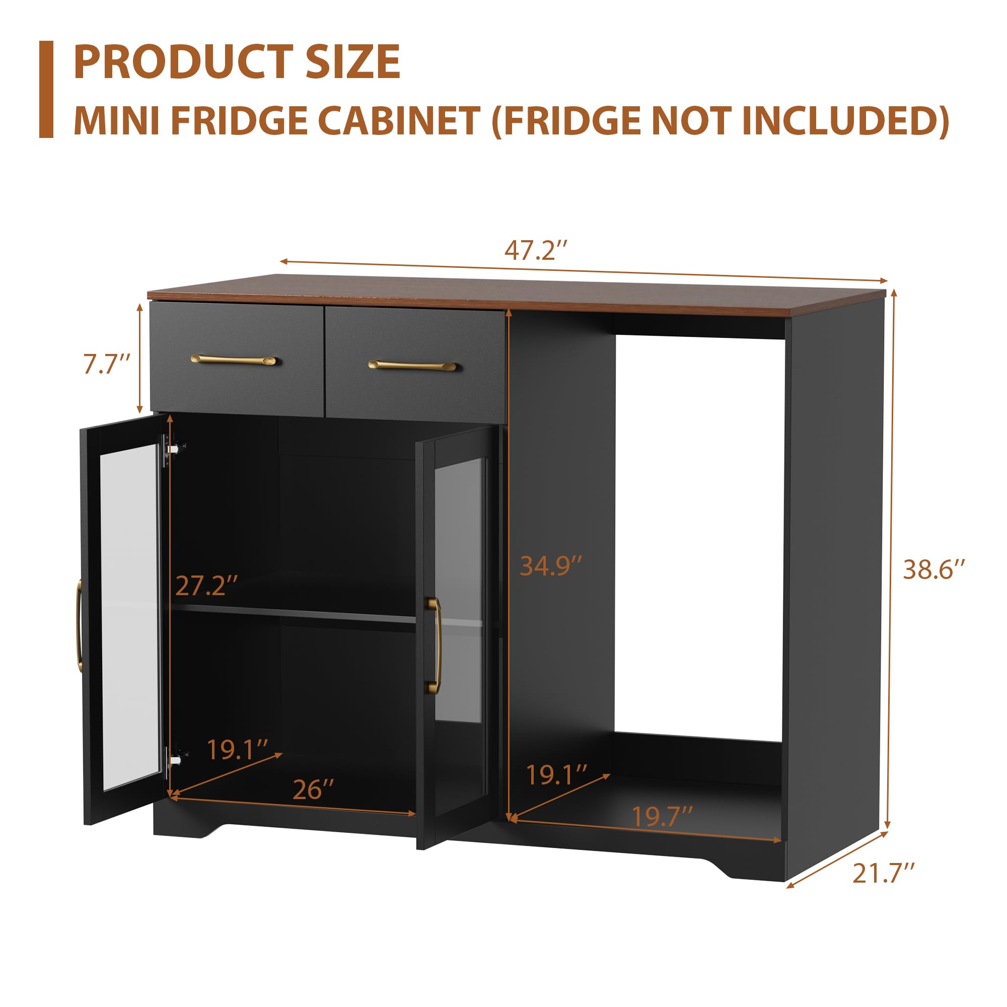 Кофейный барный шкаф с местом  – обзор и цена Home Bar And Fridge