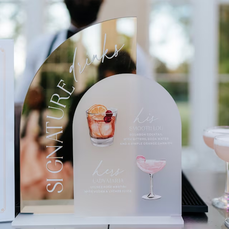Золотой зеркальный знак меню с – обзор и цена Cocktail Recipe Book